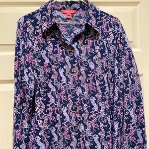 Lily Pulitzer size large catwalk long sleeve shirt